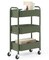 Mobile Utility Cart Kitchen/Under Desk Cart with Caster Wheels (Army, Compact, 15.5" x 26.8" x 10.27")